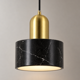 Milo Marble Drum Pendant Light