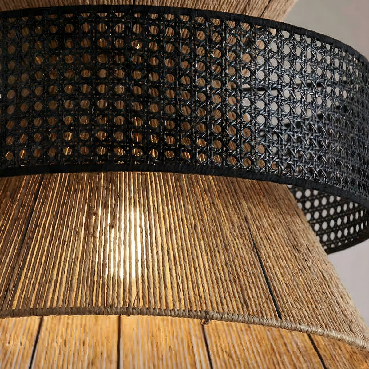Natural bamboo lamp