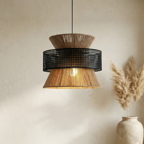 Silvario bamboo pendant light