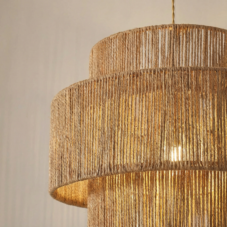Tensori bamboo pendant lamp in professional interior