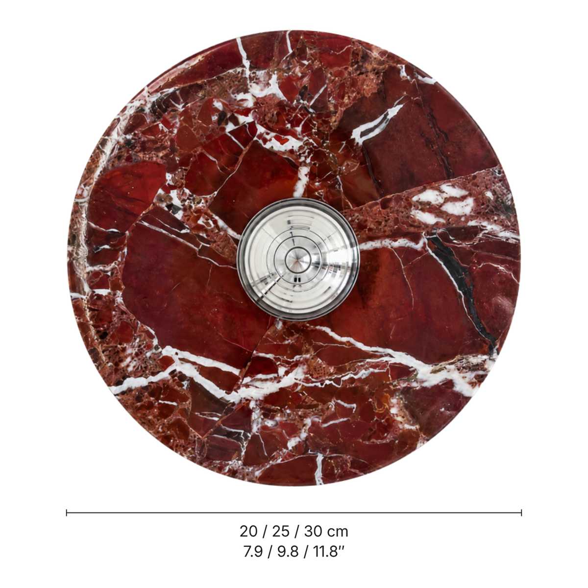 Marsala Marble Disc Wall Light, dimensions
