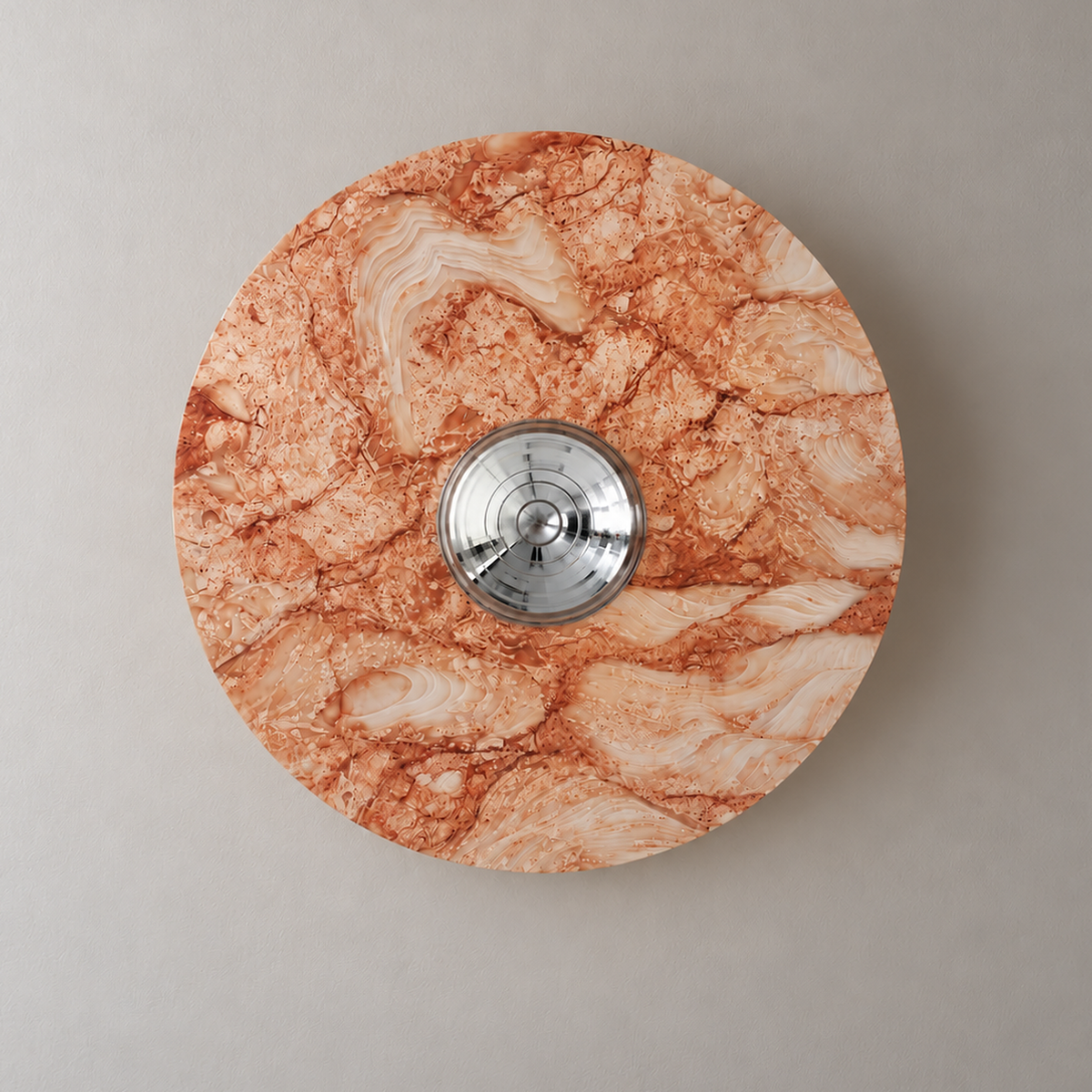Levante Marble Disc Wall Light, studio photo