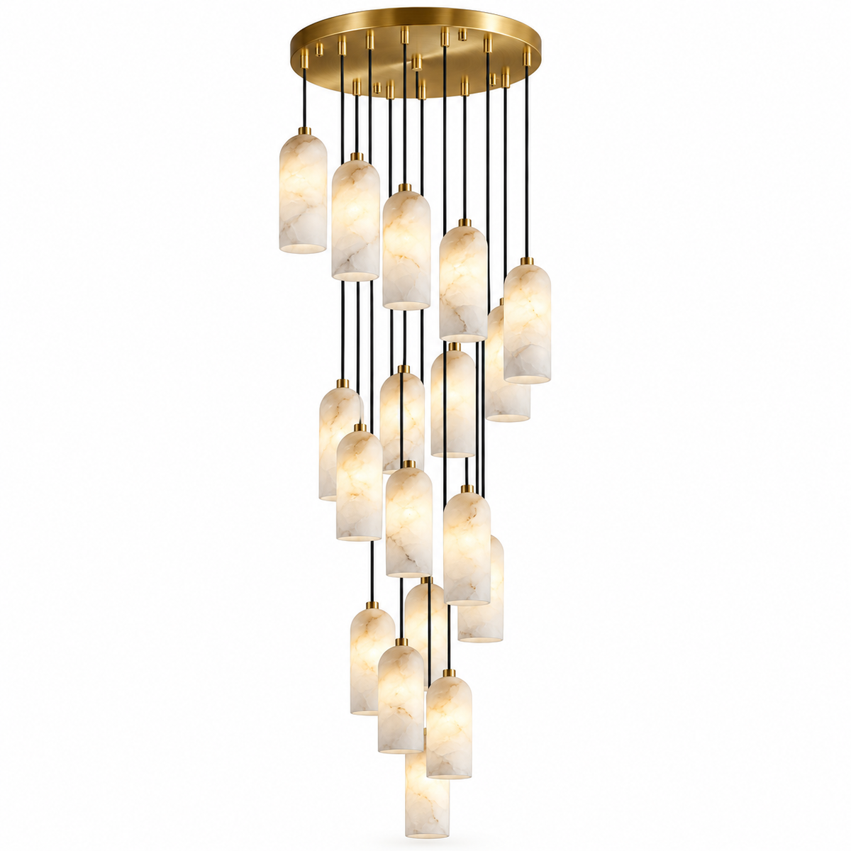 Ambra Alabaster Cluster Pendant Light