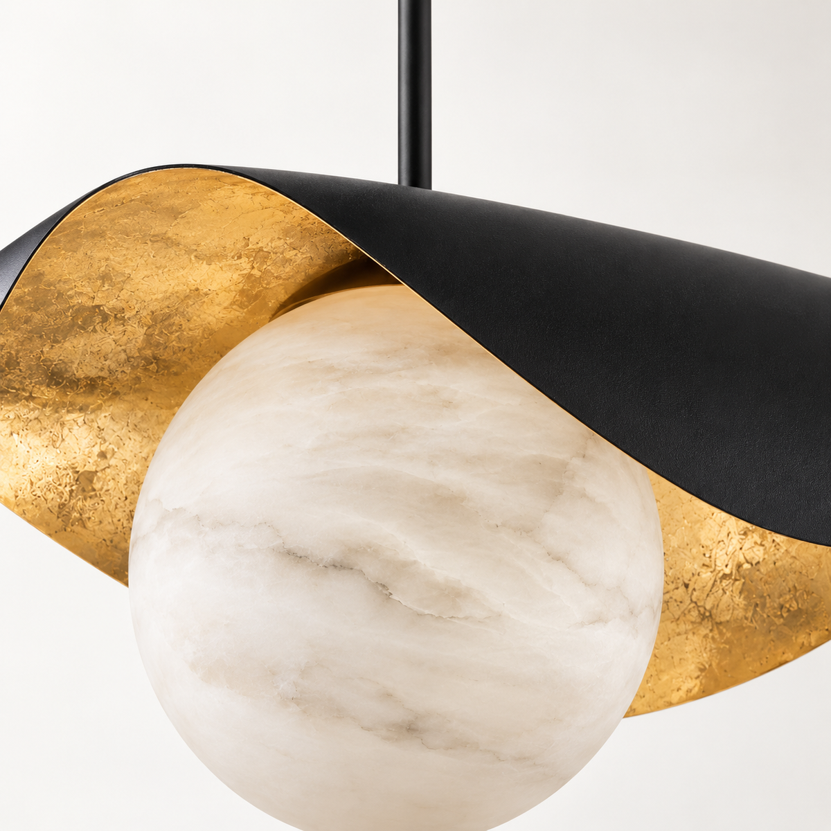 Calla Alabaster Leaf Pendant Light